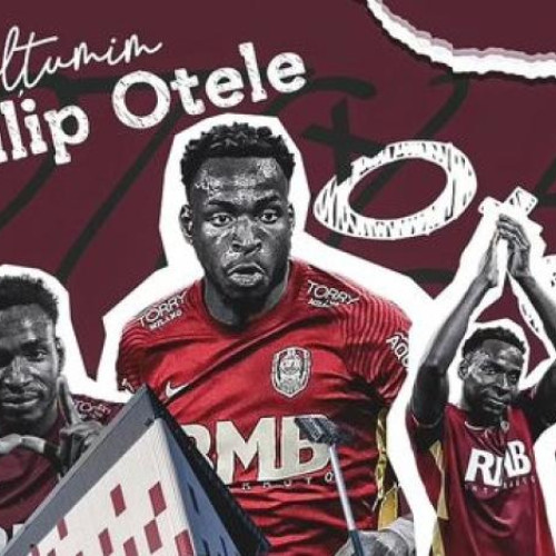 Echipa CFR Cluj s-a despărțit de jucătorul nigerian Philip Otele