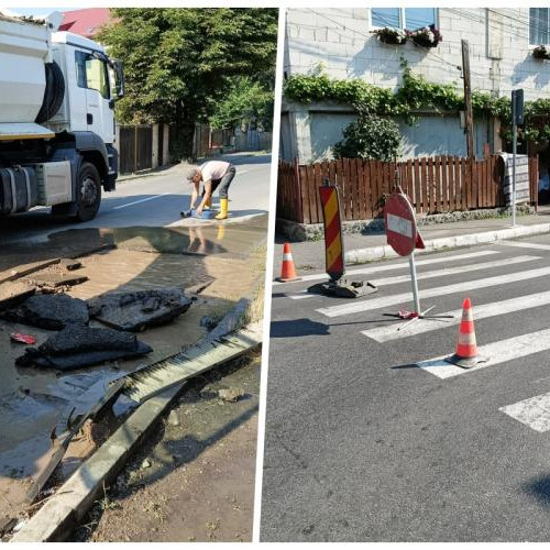 Circulația pe strada Gheorghe Doja din Florești a fost întreruptă din cauza unei avarii la conducta de apă