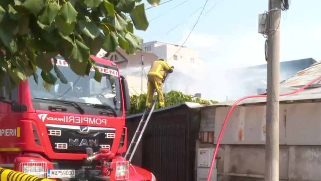 Incendiu devastator în Sectorul 2 al Capitalei