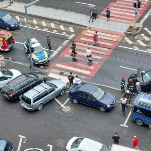 Accident de circulație pe strada Primaverii din Cluj-Napoca