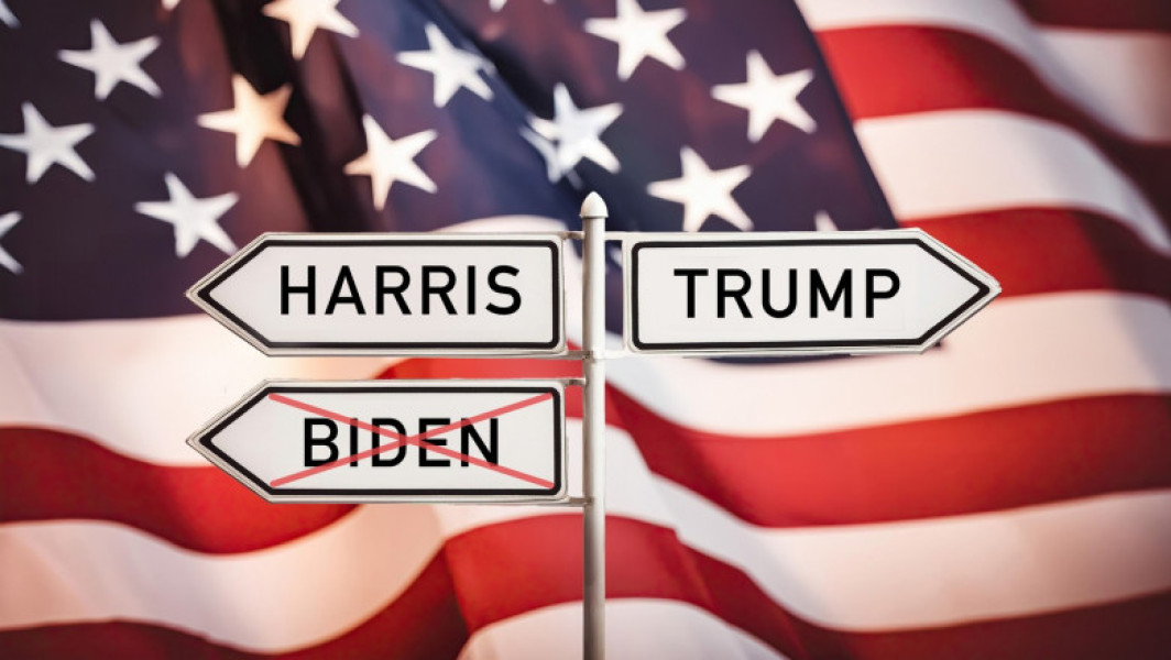 Sondaj recent arată o competiție strânsă între Trump și Harris după retragerea lui Biden