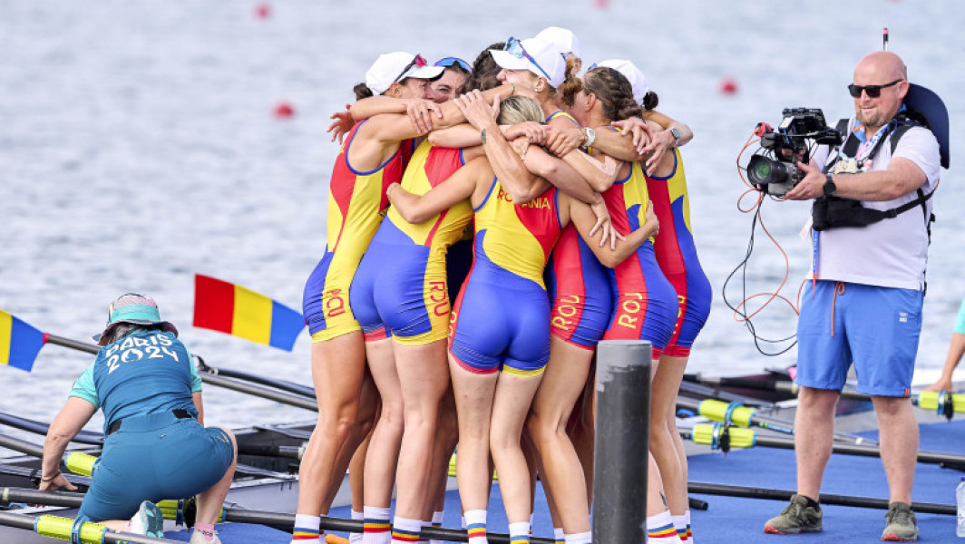 România cucerește aurul olimpic la canotaj 8+1