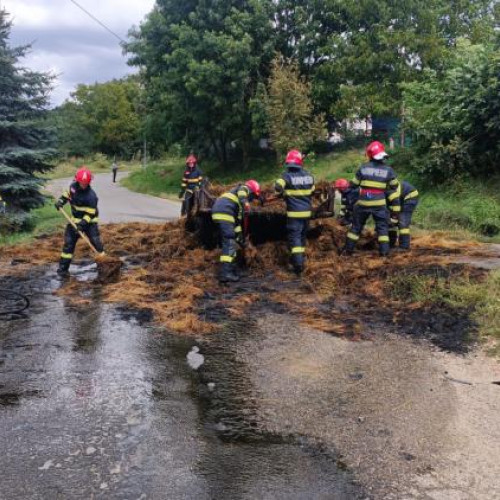 Incendiu în localitatea Popești, comuna Baciu