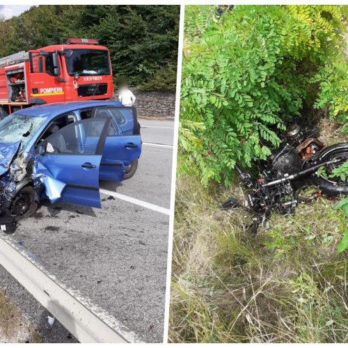 Accident pe varianta de ocolire Gherla, cu răniți