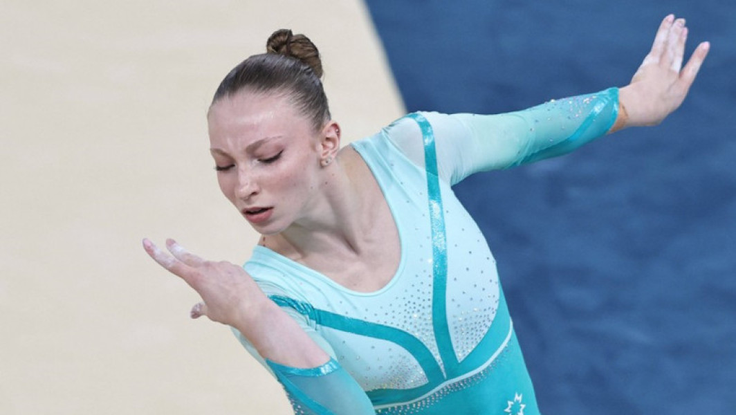 Ceremonie pentru medalia de bronz a gimnastei Ana Maria Barbosu