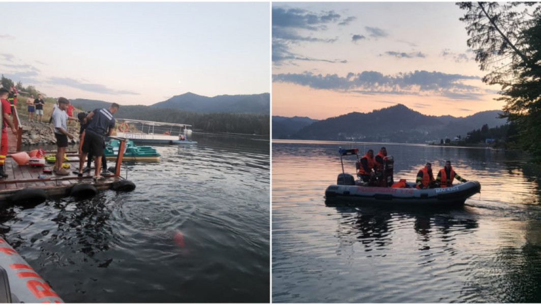 Tragedie pe lacul Colibita: un tânăr de 19 ani a murit după ce a căzut în apă