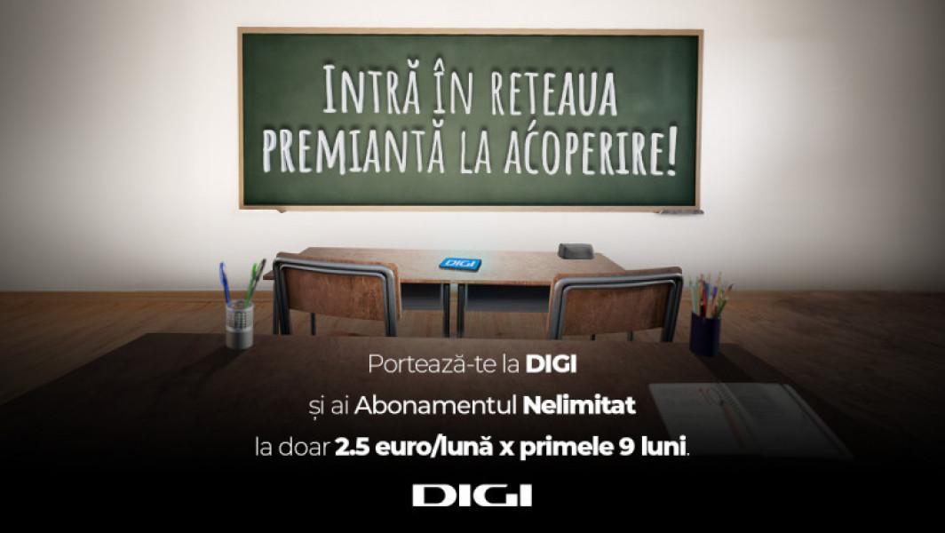 DIGI lansează campania "Back to school" cu reduceri pentru abonați