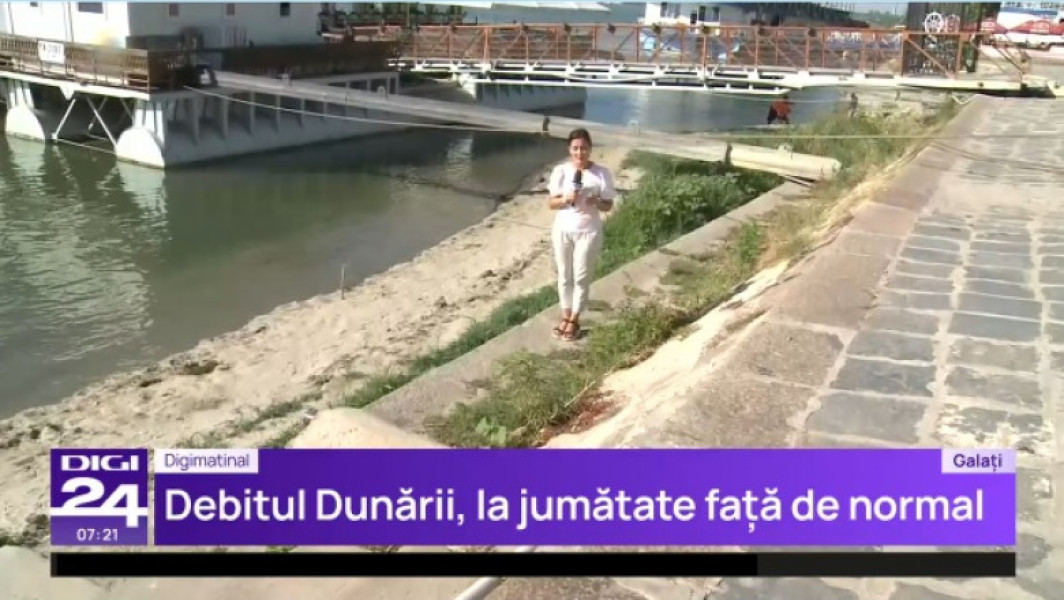 Situație critică pe Dunăre din cauza secetei extreme