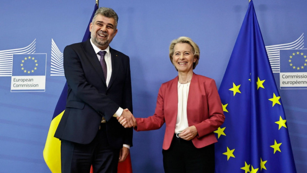 Marcel Ciolacu discută cu Ursula von der Leyen despre PNRR și portofoliul României în UE