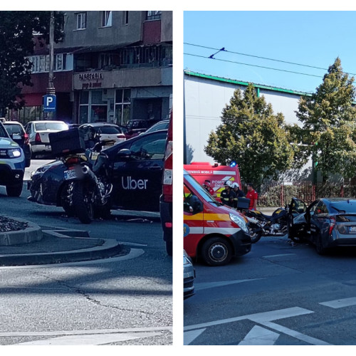 Accident rutier pe strada Fabricii din Cluj-Napoca