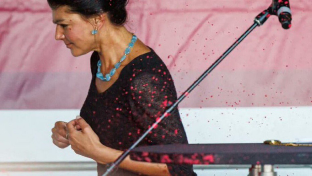 Atac asupra politicienei populiste Sahra Wagenknecht la un miting electoral în Germania