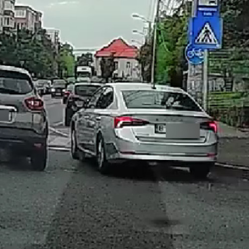 Moment rar în trafic surprins pe străzile din Cluj