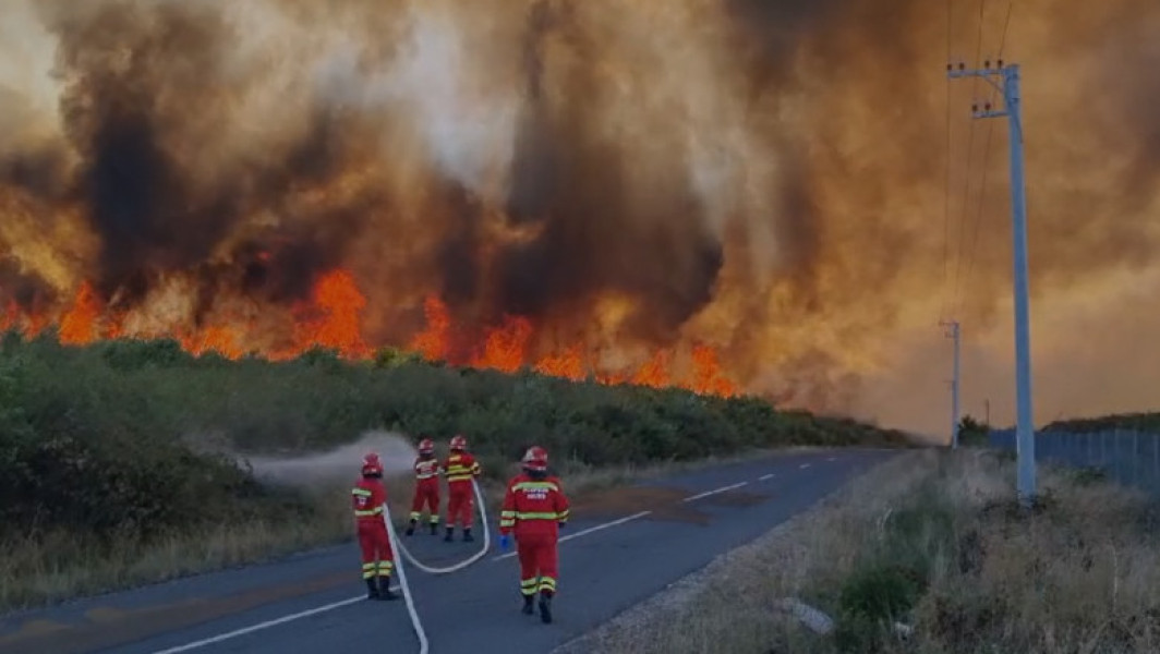 Incendiu de vegetație devastator în județul Maramureș