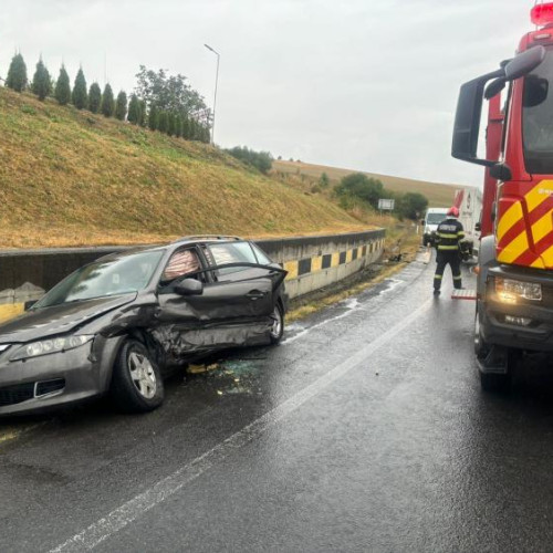 Accident rutier pe DN1 E60 între Huedin și Saula