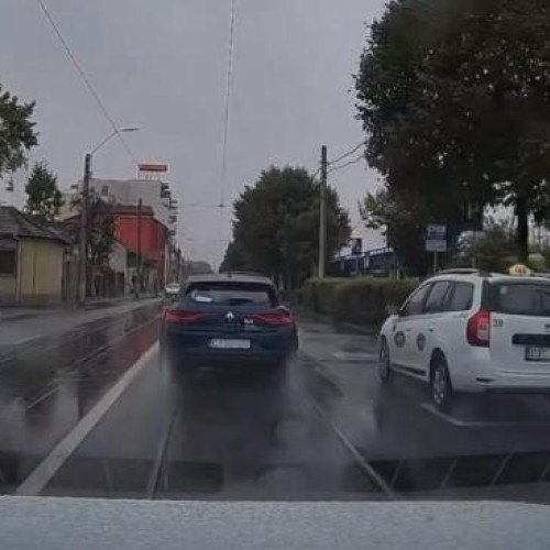 Taximetrist criticat pentru manevra sa periculoasă în Cluj-Napoca