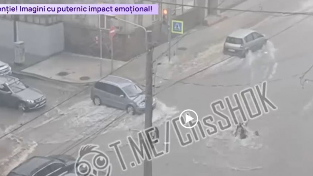 Ciclonul Boris provoacă inundații devastatoare în Chișinău
