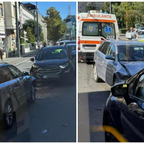 Accident rutier pe strada Baritiu din Cluj-Napoca