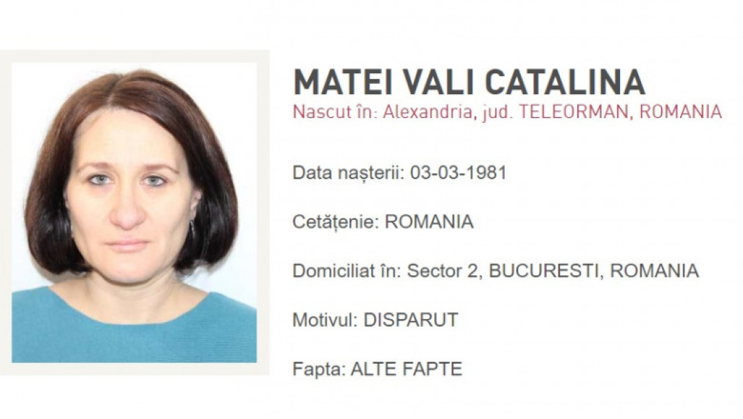Dispariția secretarei-sef al Universității de Medicină și Farmacie Carol Davila