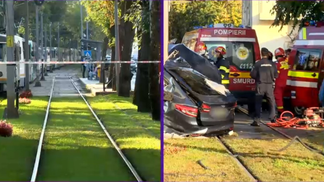 Accident grav pe soseaua Progresului: un sofer a decedat după coliziunea cu un tramvai