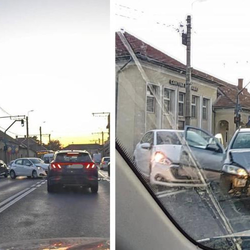 Accident rutier pe strada Traian Vuia din Cluj-Napoca