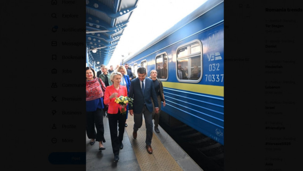 Ursula von der Leyen, în vizită la Kiev pentru ajutorul Ucrainei în pregătirea pentru iarnă