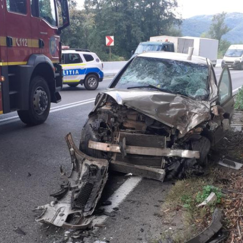 Accident rutier pe DN1 E60, în apropierea comunei Ciucea