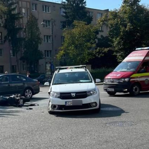 Accident rutier în cartierul Grigorescu, Cluj-Napoca