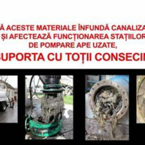 Compania de Apă Someș lansează campania &quot;Toaleta nu este tomberon&quot;