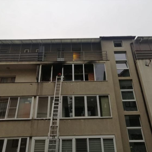 Incendiu la un apartament de pe strada Zaharia Stancu