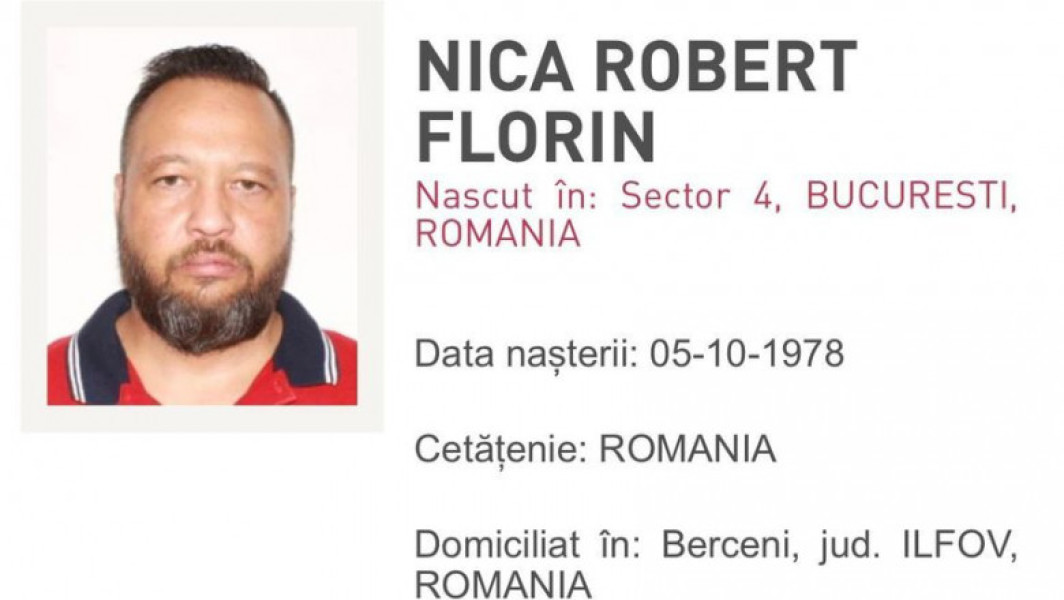 Robert Nica, fost lider al Clanului Sportivilor, dat în urmărire internațională