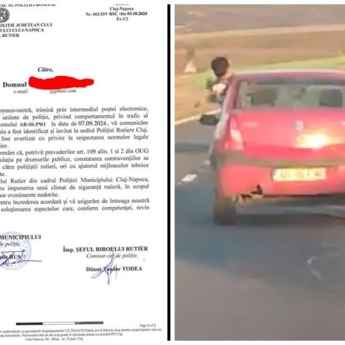 IPJ Cluj neagă autenticitatea unui document privind incidentul de pe Autostrada Transilvania