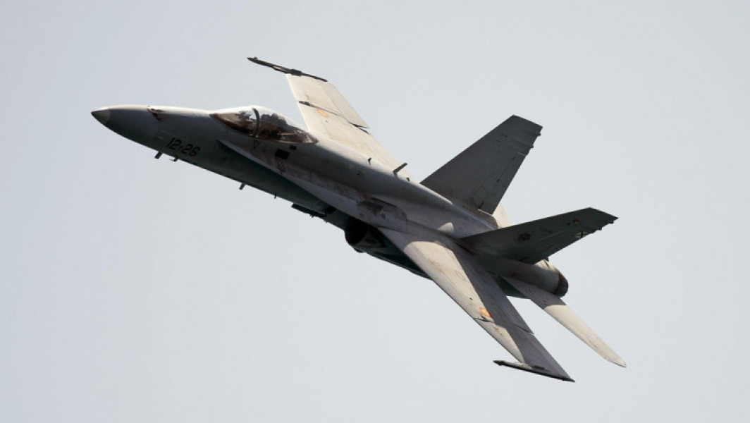 Un avion de vânătoare F-18 s-a prăbușit în estul Spaniei