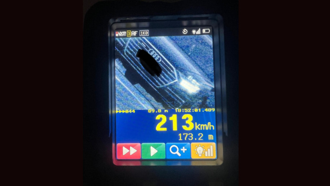 Permisul suspendat pentru un timișorean prins cu 213 km/h pe DN1
