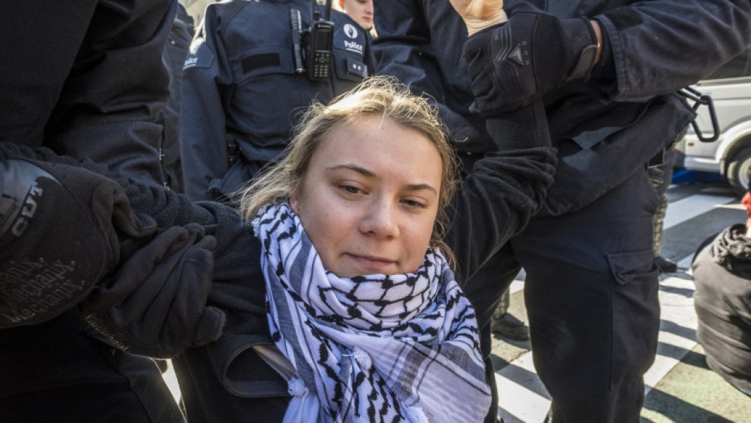 Greta Thunberg arestată în timpul unui protest la Bruxelles
