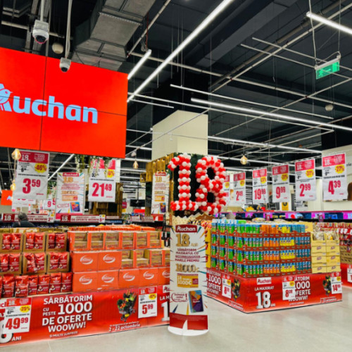 Auchan sărbătorește 18 ani cu peste 1.000 de oferte atractive