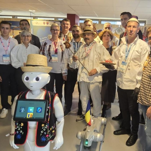 Robotul Pepper prezintă preparatele românești la Săptămâna Europeană a Regiunilor și Orașelor din Bruxelles