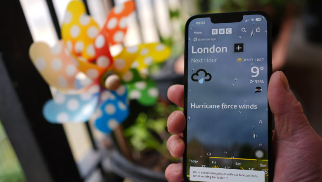 Britanicii în alerta din cauza unei erori a aplicației meteo BBC