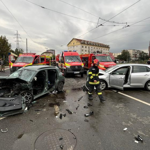 Accident rutier pe strada Oasului din Cluj-Napoca