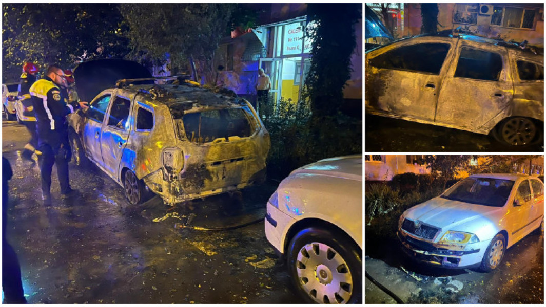 Femeie arestată pentru incendierea unei mașini în București