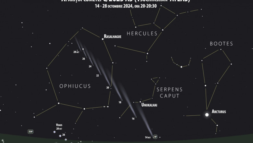 O cometă strălucitoare va trece azi pe lângă Pământ