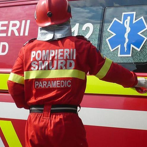 Accident în parcarea unui magazin din Cluj-Napoca