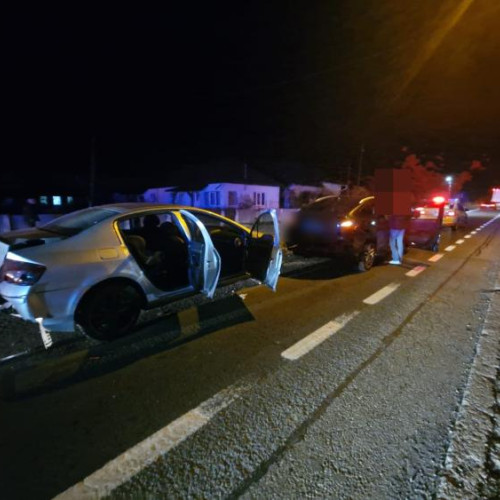Intervenție la un accident rutier în localitatea Cuzdrioara
