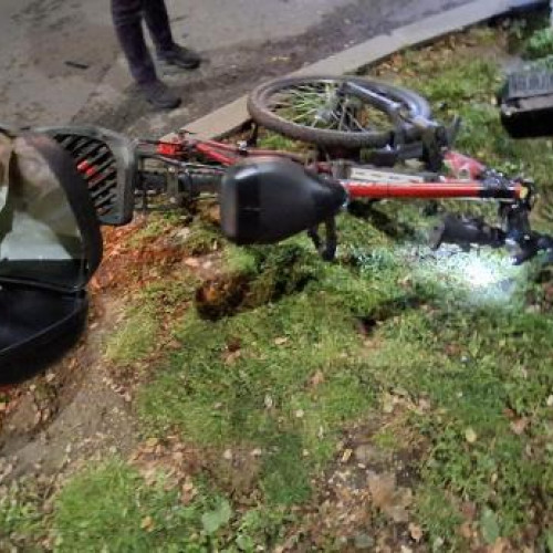 Accident de bicicletă pe strada Uzinei Electrice din Cluj-Napoca