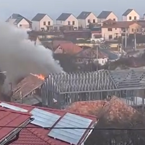 Incendiu devastează o locuință în comuna Feleacu, Cluj