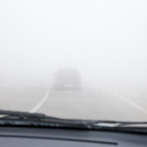 Trafic rutier îngreunat în județul Cluj din cauza ceții dense