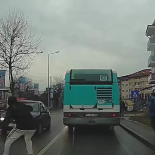 Incident pe strada Cetății din Florești evită o tragedie