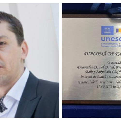 Rectorul Universității Babeș-Bolyai din Cluj-Napoca, distins cu Diploma de Excelență UNESCO