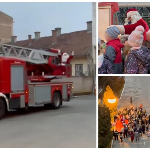Moș Crăciun a adus magie în curtea Inspectoratului pentru Situații de Urgență Cluj