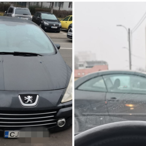 Incident pe strada Brancusi din Cluj-Napoca: o masina a coborat singura
