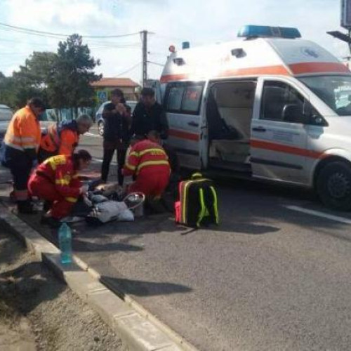 Cetățean străin rănit după ce a fost lovit de o mașină în Florești